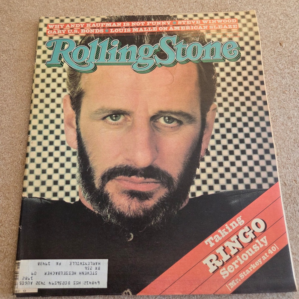 Rolling Stone Magazine Issue 342‎ April 30 1981 Ringo Starr Beatles Cover Good